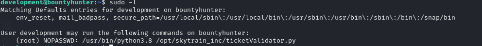 Sudo Permissions